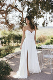Bride in minimalist wedding dress, clean and elegant bridal style Australia
